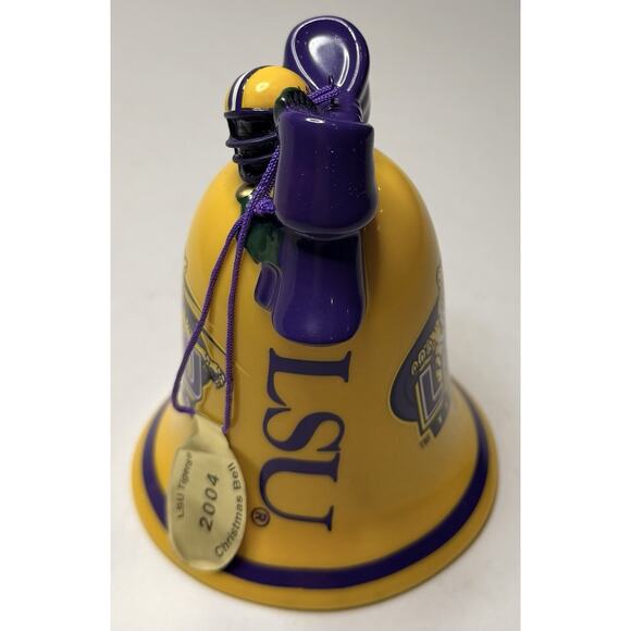 Danbury Mint 2004 LSU Christmas Bell Ornament With Original Box Vintage - Picture 5 of 13